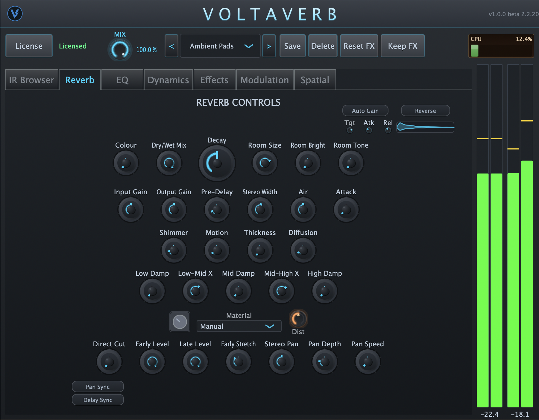 Reverb Controls